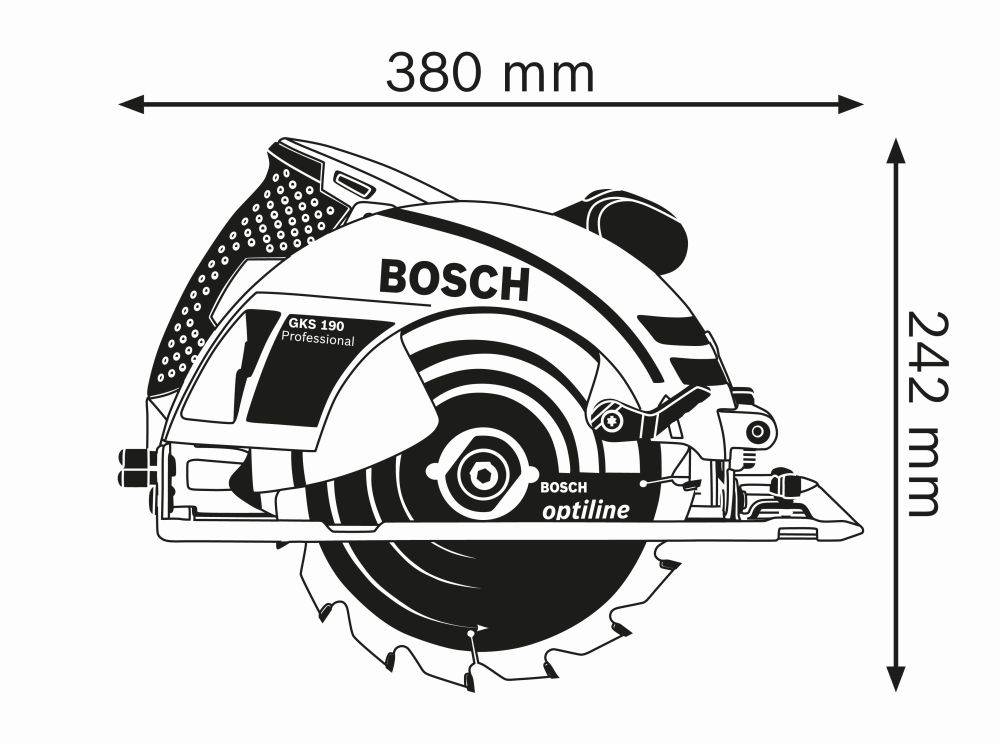 Bosch PRO Handkreissäge GKS 190 Produktbild img3 L