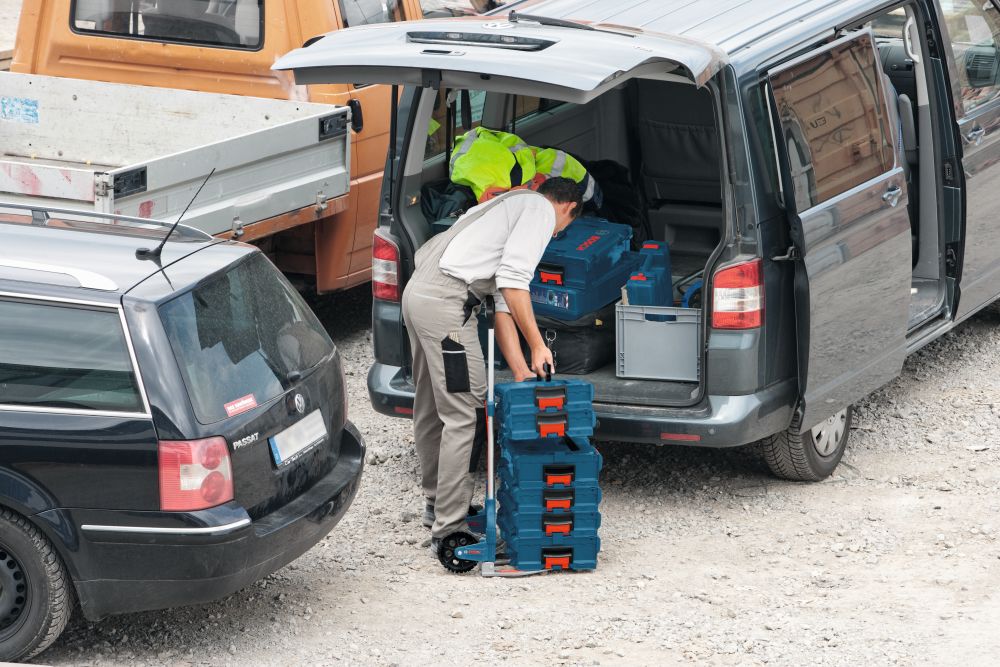 Bosch PRO Klappbare Sackkarre Alu-Caddy Produktbild img4 L