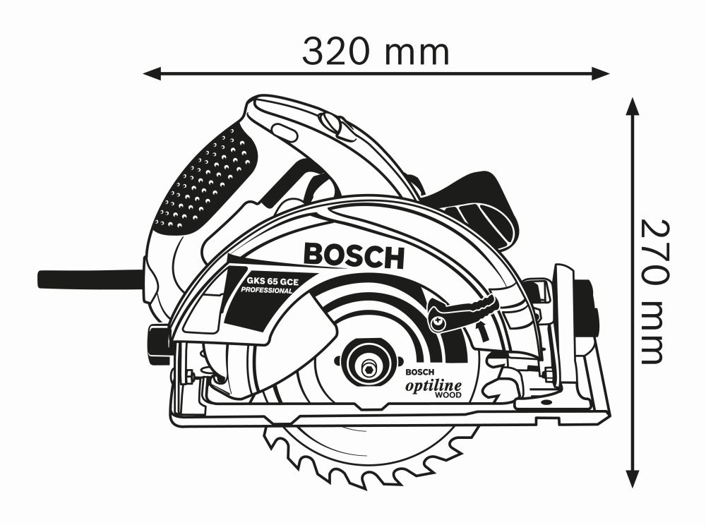 Bosch PRO Handkreissäge GKS 65 GCE Produktbild img3 L