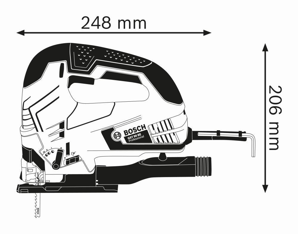 Bosch PRO Stichsäge GST 90 BE Produktbild img3 L