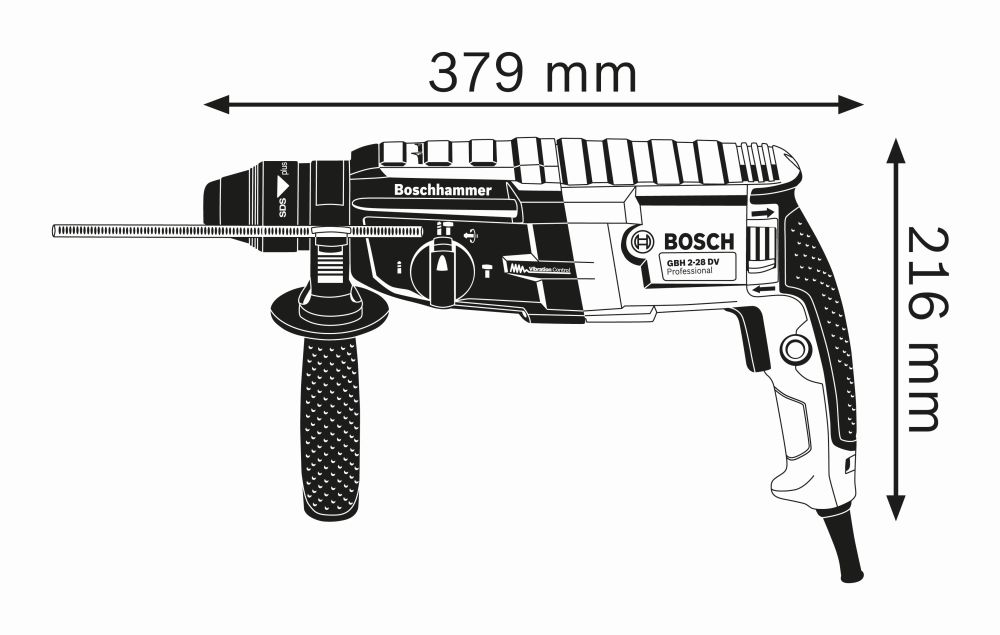 Bosch PRO Bohrhammer mit SDS plus GBH 2-28 in L-BOXX Produktbild img3 L