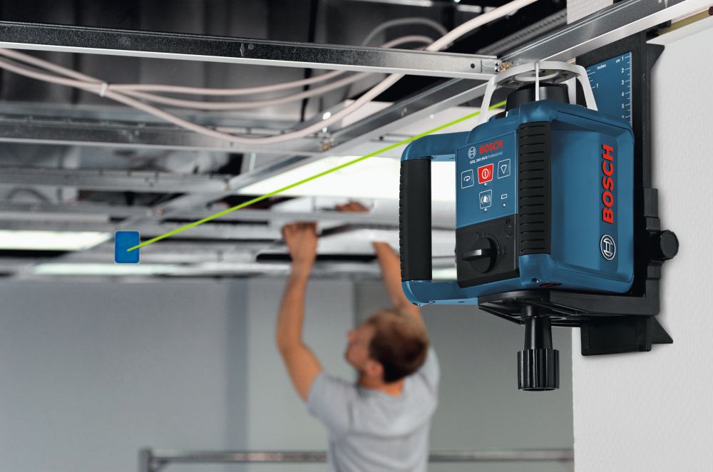 Bosch PRO Rotationslaser GRL 300 HVG, 2 x Batterie LR20 1,5V im Handwerkerkoffer Produktbild img4 L