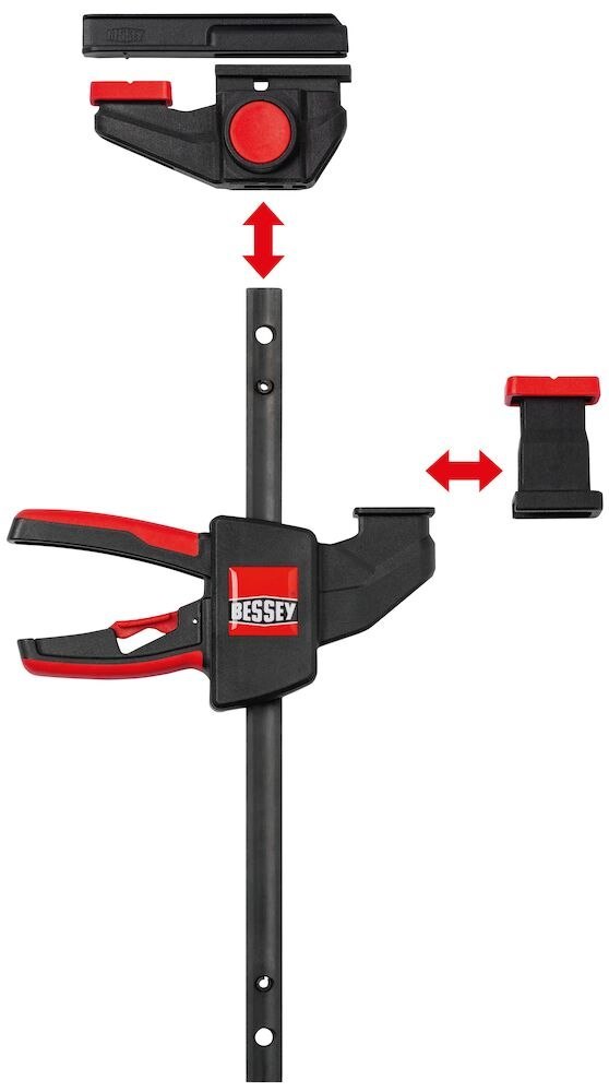 BESSEY Einhand-Tischzwinge 150x60mm / 120-310mm 2St. BESSEY Produktbild img4 L
