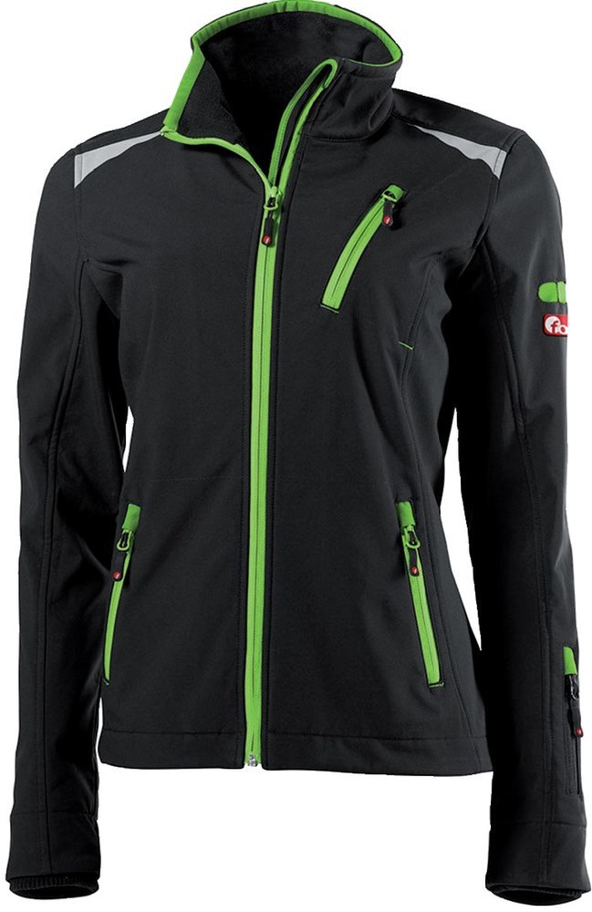 FORTIS twenty-four Damen-Softshelljacke schwarz/limegreen Gr. M Produktbild img1 L