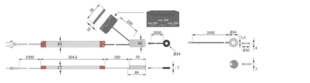HALEMEIER LED-Leuchten-Touch Dimmer, Basic Touch Control, 60W Produktbild img5 L