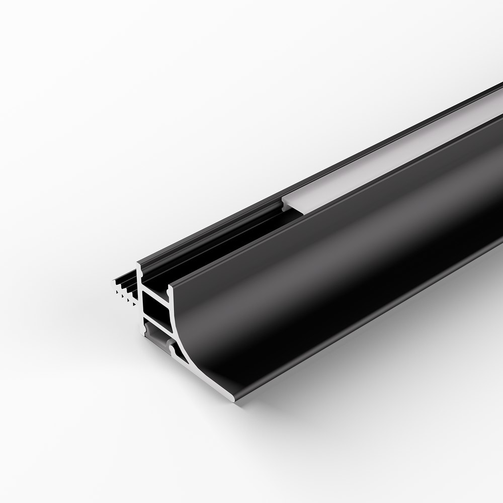 HALEMEIER Schrank-Einbauprofil,L 2500mm, HandleLine, schwarz, Abd. opal Produktbild img1 L