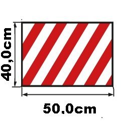 PÖSAMO Kantenschutz, 90°, EVA 500x400x25mm, rot/weiß refl. Produktbild img2 L