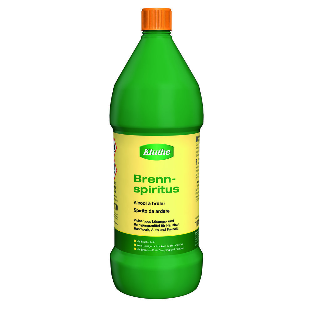 Kluthe Brennspiritus 1l Flasche Brennspiritus Reinigungs- Entfettungsmittel Produktbild img1 L
