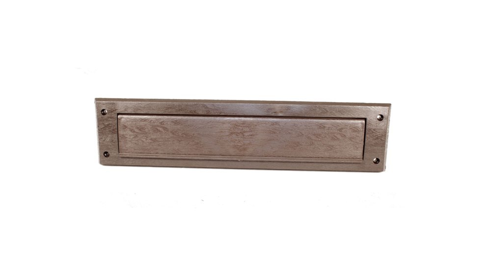 ELLEN Briefkasteneinwurf, Aufputz, mit Klappe und Bürste,Aluminium Produktbild img2 L