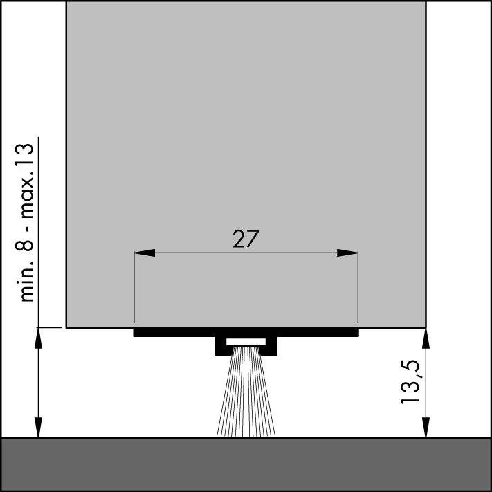 ELLEN Bürstendichtung DBS (Unsichtbar),1000mm,F1 Produktbild img3 L