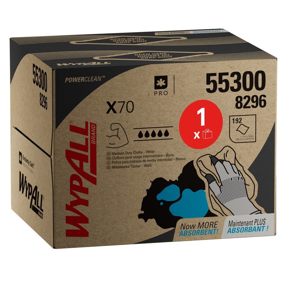 KIMBERLY-CLARK PROFESSIONAL Wischtuch WypAll X70 8296 L426xB282mm Produktbild img1 L