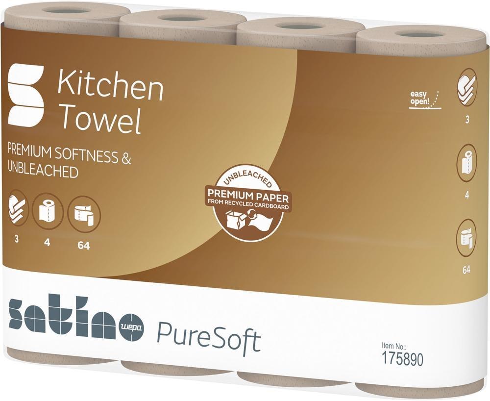 Satino PureSoft Küchenrolle 3-lagig Produktbild img2 L