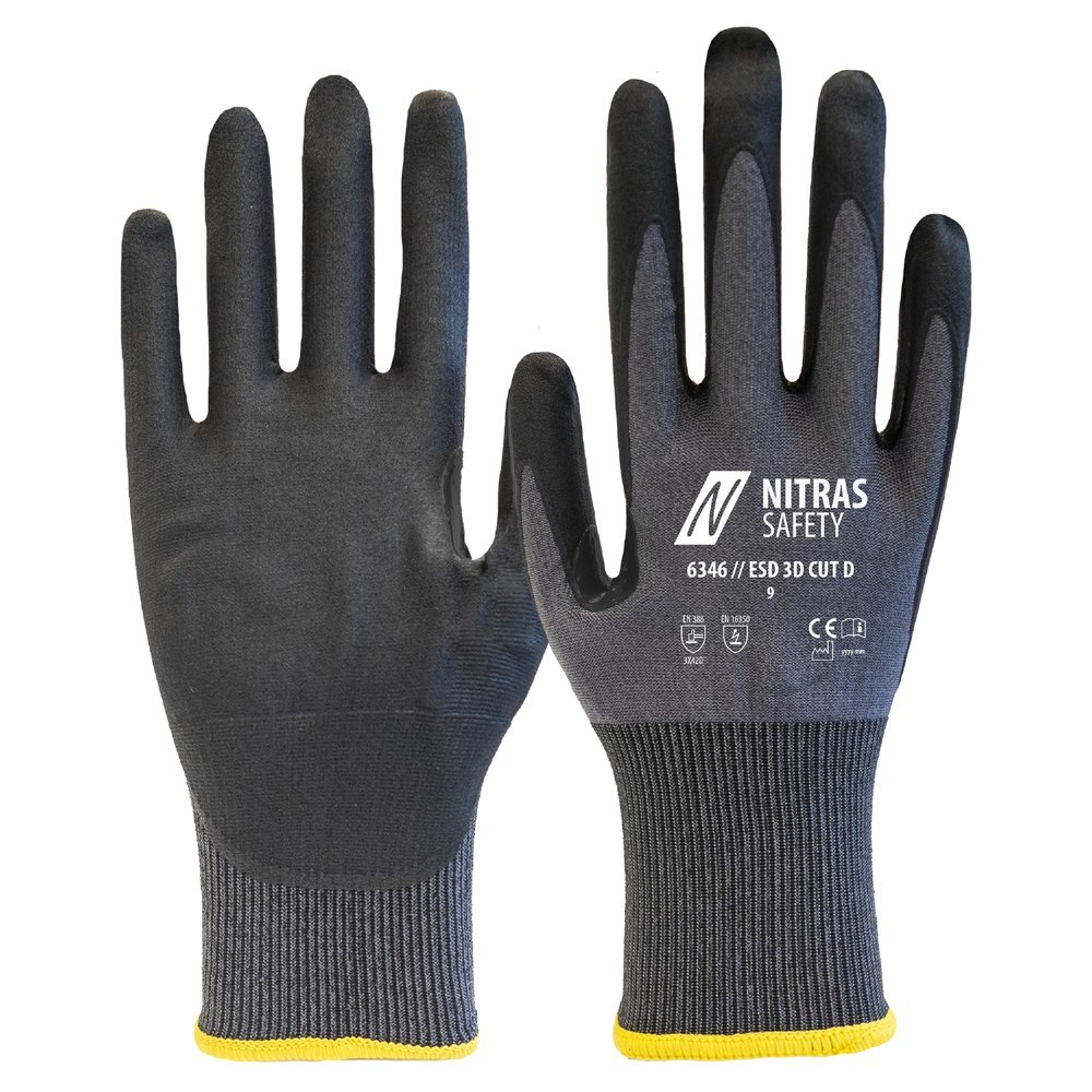 NITRAS Schnittschutzhands. ESD 3D CUT D,6346-1210 Produktbild img1 L