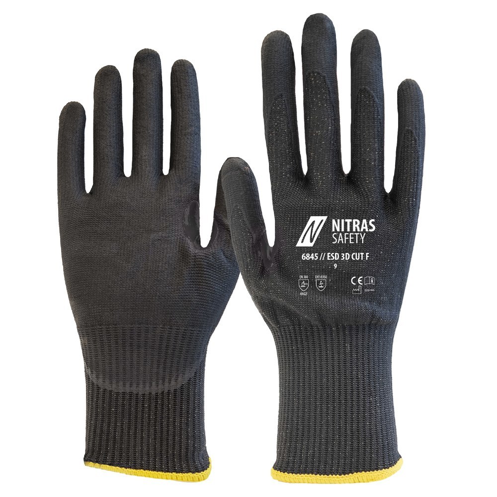 NITRAS Schnittschutzhands. ESD 3D CUT F,6845-1000 Produktbild img1 L
