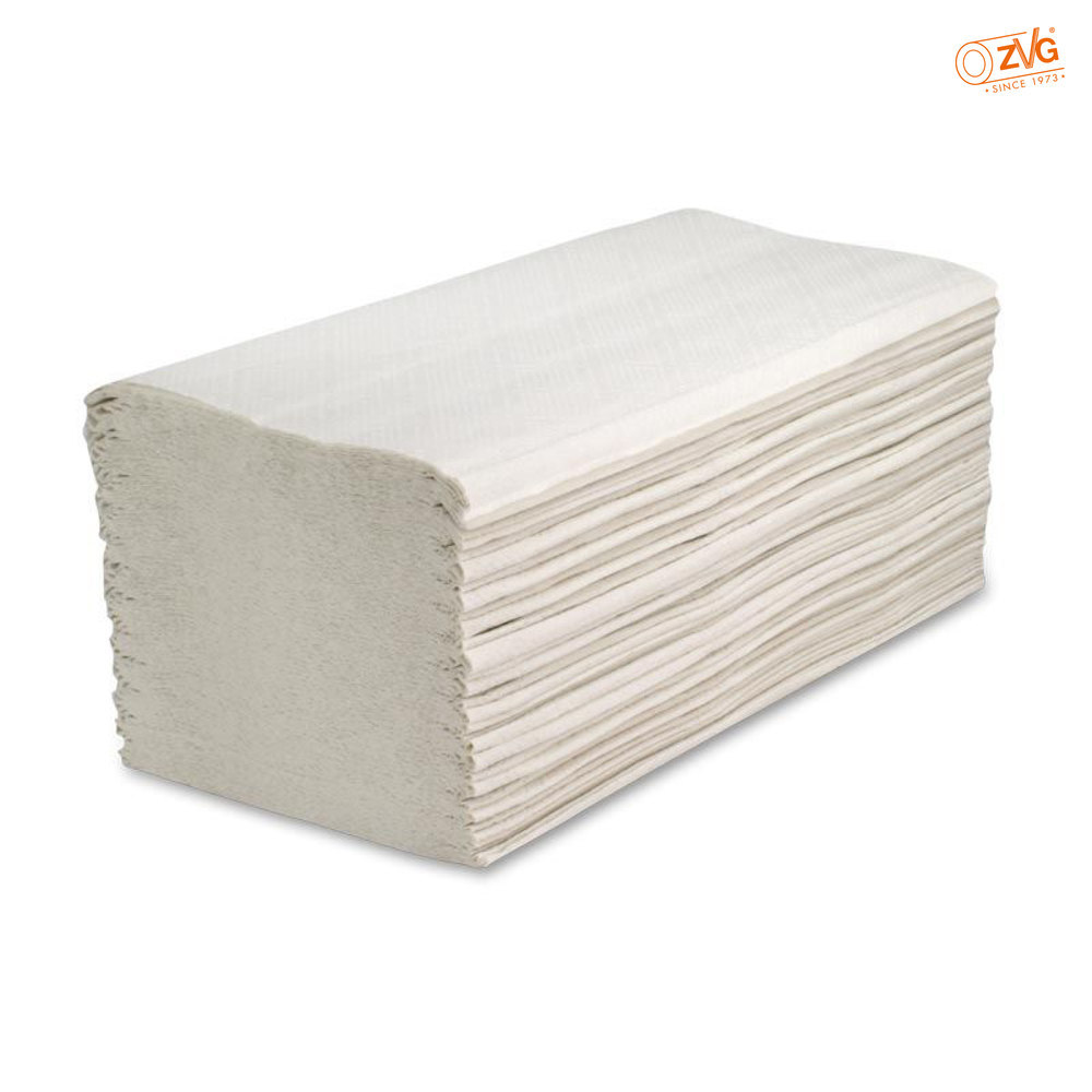 ZVG Handtuch V-Falz, 2-lagig, hochweiß ca. 23,5 x 23 cm Produktbild img1 L