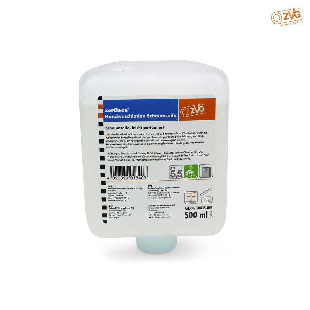 ZVG Handwaschlotion Schaumseife 500 ml, Systempatrone Produktbild img1 L