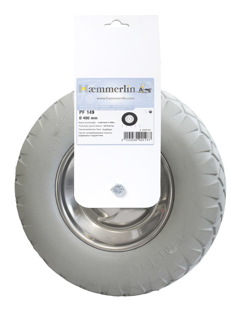 Haemmerlin Ersatzrad PF 149 Pannensische res Rad Kugellager, Metallfelge Produktbild img1 L