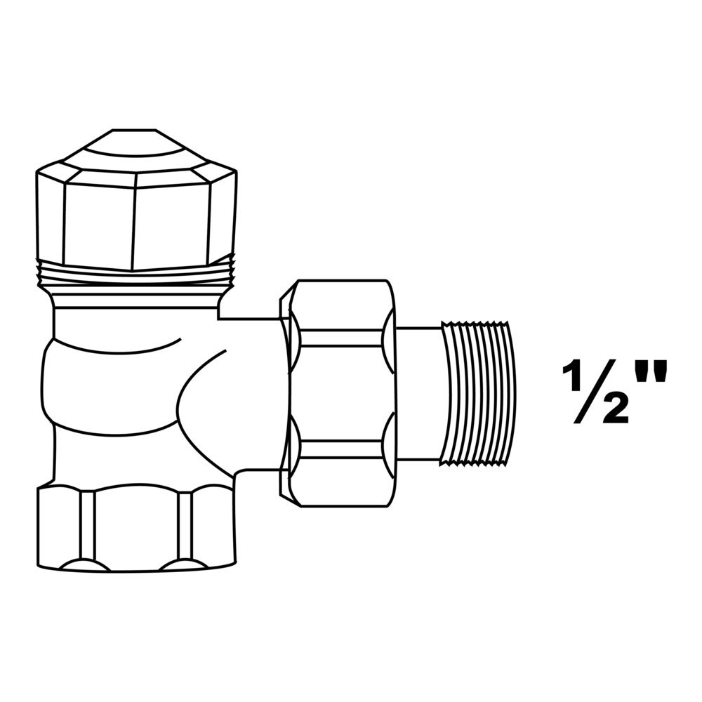 KIRCHHOFF HEIMEIER Therm.vent., 1/2", Durchg.form Produktbild img2 L