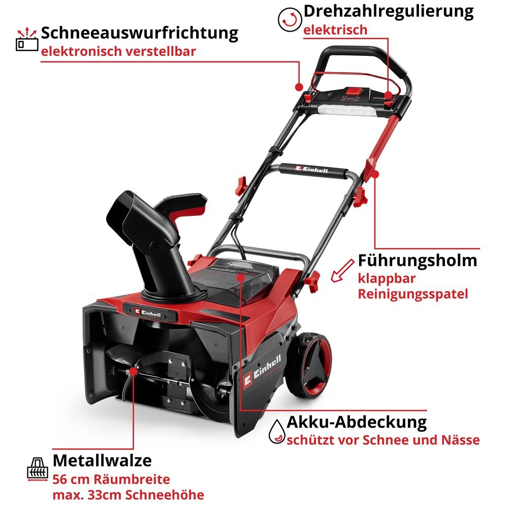 Einhell A-Schneefräse GE-CM 18/32 C Li BL-Solo Produktbild img3 L