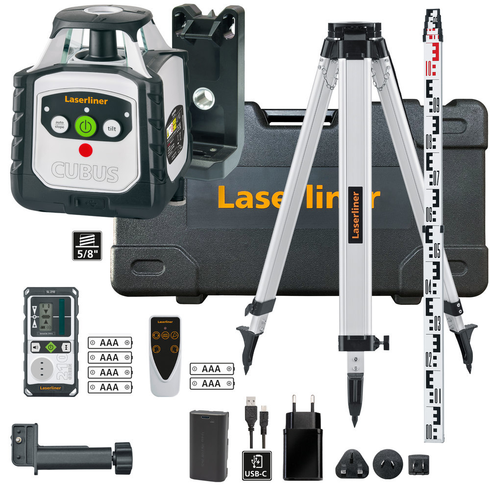 Laserliner Rotationslaser Cubus G 210 S Set 150 cm Laserliner Produktbild img1 L