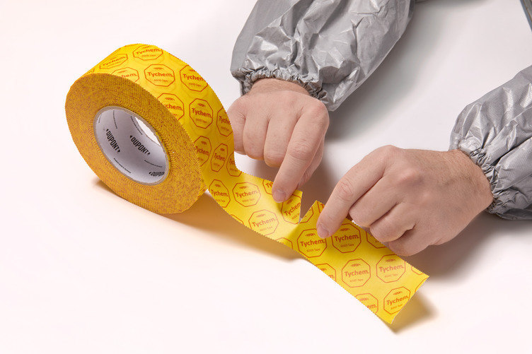 Tychem 6000 Tape Gelb Rolle 55 mm x 50 m Chemikalienschutzband Dupont Produktbild img3 L