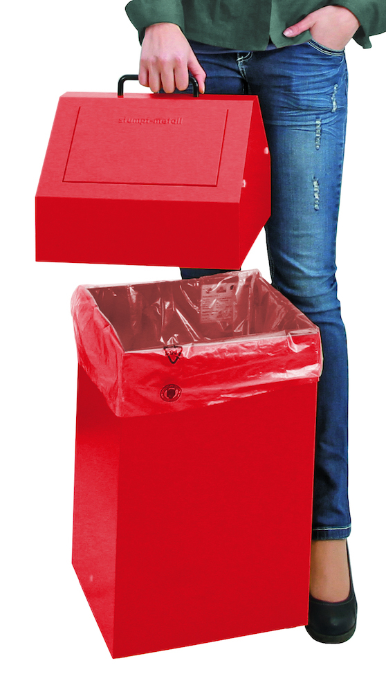 stumpf Wertstoffsammler 45 l rot stationär stumpf Produktbild img3 L