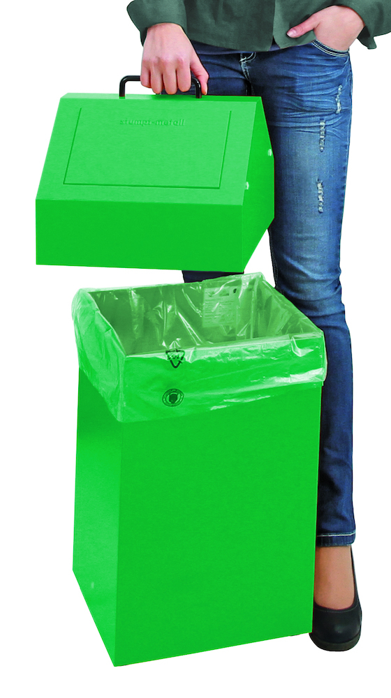 stumpf Wertstoffsammler 45 l grün stationär stumpf Produktbild img3 L