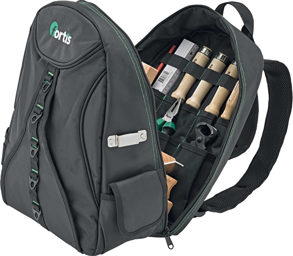 FORTIS Werkzeugsortiment Holz 21-tlg im Rucksack Produktbild img1 L