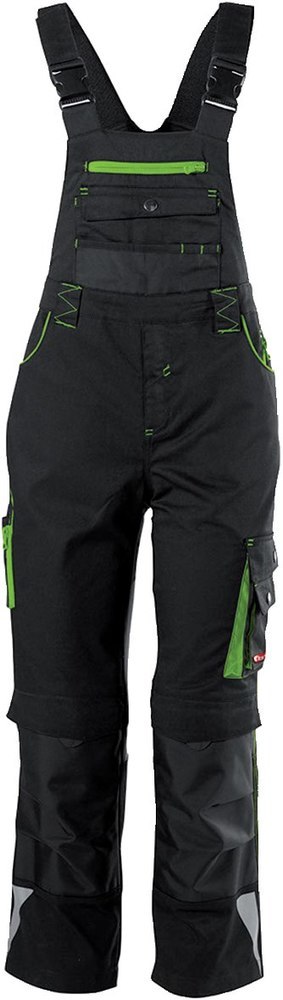 FORTIS twenty-four Kids-Latzhose schwarz/limegreen Gr. 122-128 Produktbild img2 L