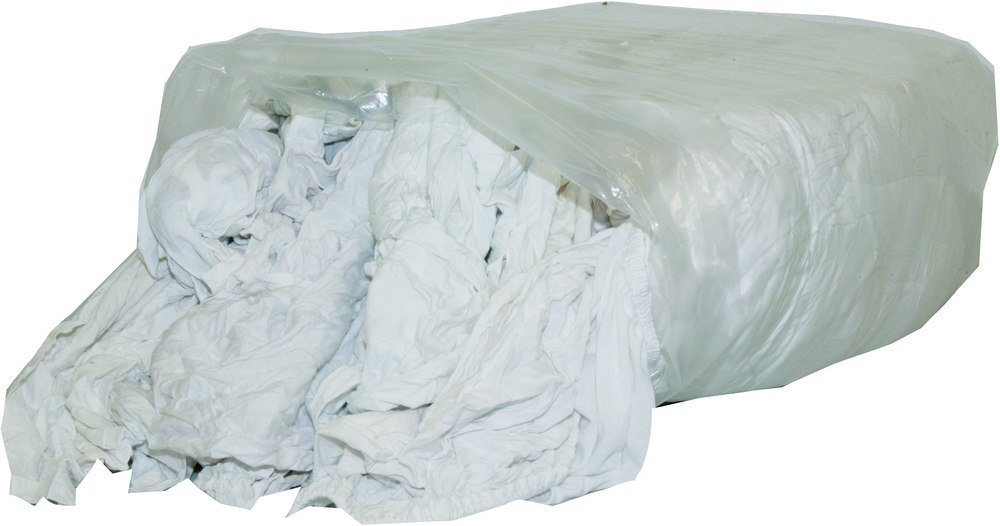 Trikotputzlappen reinweiß nach DIN 61650 sehr gute Saug-Polierfähigkeit 10kg Pack Produktbild img2 L