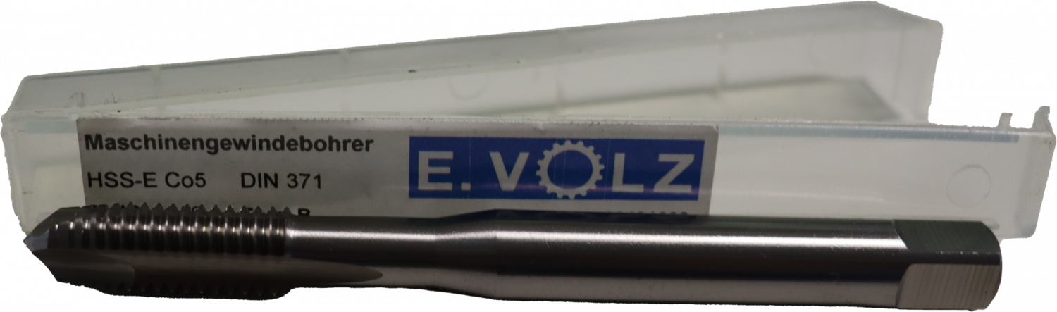 Volz Maschinen-Gewindebohrer DIN 371 HSS-E Co 5% für Durchgang Produktbild img1 L