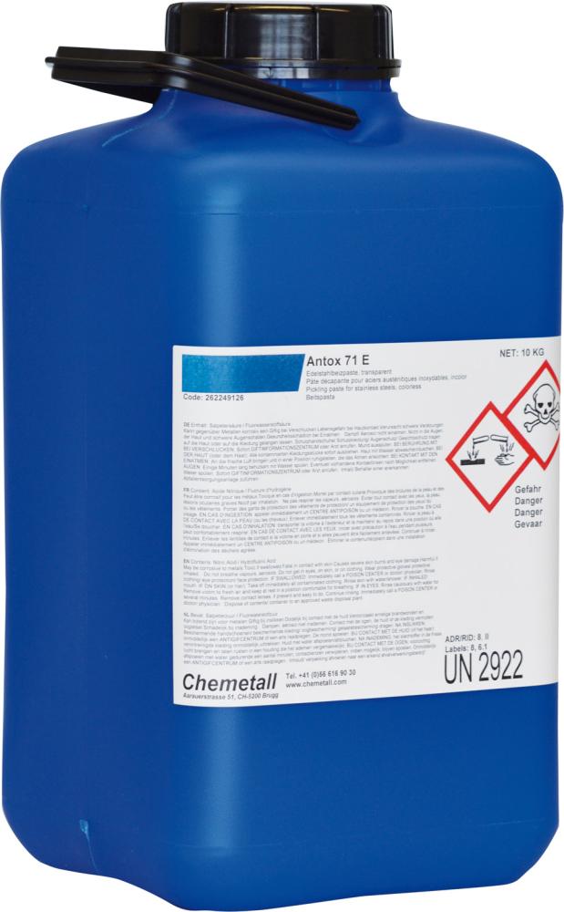 Antox Edelstahlbeizpaste 71E 10 kg Antox Produktbild img1 L