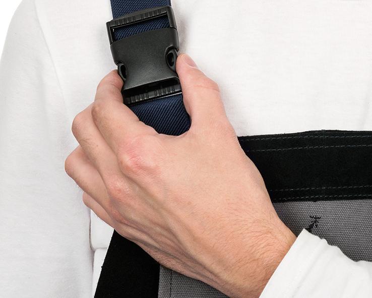 WELDAS Schweißer Latzhose Produktbild img3 L