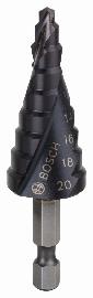 Bosch PRO Stufenbohrer HSS-AlTiN, 4 - 20 mm, 4 mm, 70,5 mm, 9 Stufen Produktbild