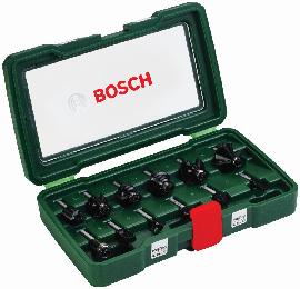 Bosch 12-teiliges HM-Fräser-Set (8 mm Schaft) Produktbild