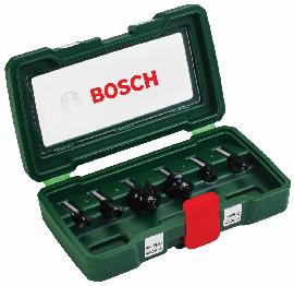 Bosch 6-teiliges HM-Fräser-Set (8 mm Schaft) Produktbild