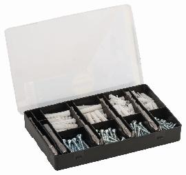 Bosch Fixier-Set 173-teilig, Bohrer, Dübel, Schrauben, Bits in handlicher Sortierbox. Produktbild