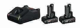 Bosch PRO Starter-Set 2 x GBA 12V 6.0Ah + GAL 12V-40 Produktbild