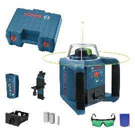 Bosch PRO Rotationslaser GRL 300 HVG, 2 x Batterie LR20 1,5V im Handwerkerkoffer Produktbild