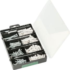 Bosch Befestigungs-Set 173-teilig, Bohrer, Dübel, Schrauben, Bits in Sortierbox Produktbild