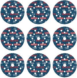Bosch EXPERT O780 Foil Schleiffolien-Set, 125&nbsp;mm, K80/120/180, 9-tlg. Produktbild
