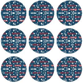 Bosch EXPERT O780 Foil Schleiffolien-Set, 150&nbsp;mm, K80/120/180, 9-tlg. Produktbild