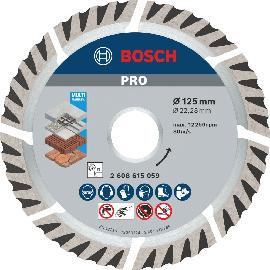 Bosch PRO &nbsp;Multi Material Diamanttrennscheibe, 125&nbsp;x&nbsp;22,23&nbsp;mm Produktbild