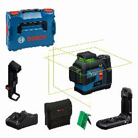 Bosch PRO Linienlaser GLL 12V-100-33 CG, 1 x Akku GBA 12V 2.0Ah in L-BOXX Produktbild