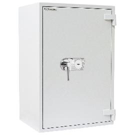 Rottner OB-Feuerschutztresor, Diamant Super, 100, Doppelbartschloss, Stahl lichtgrau Produktbild