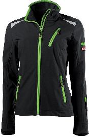 FORTIS twenty-four Damen-Softshelljacke schwarz/limegreen Gr. M Produktbild