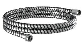 KIRCHHOFF Brauseschlauch 200 cm, Kunstst off Schwarz/Chrom Produktbild