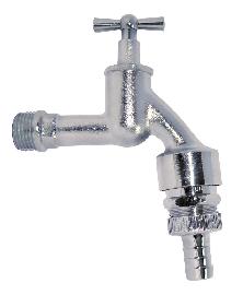 KIRCHHOFF MS Auslaufventil Knebelgriff,Chrom matt, Produktbild