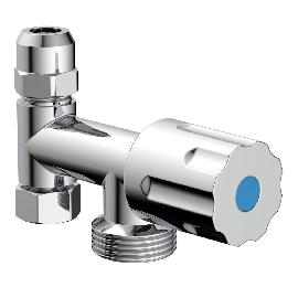 KIRCHHOFF GA-Zusatzventil, Chrom, 3/8"IG x 3/4"AG Produktbild