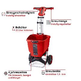 Einhell Akku-Streuwagen GE-SR 18/22 i-So o o. Akku u. Ladegerät Produktbild